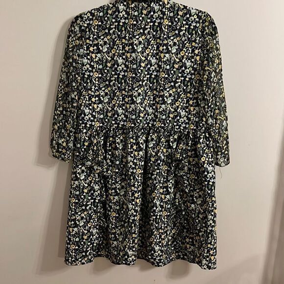 Zara Basic Floral Dress Frill Sleeves, Women’s Size Medium - Picture 8 of 9